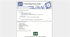 Desktop Screenshot of cross-spectrum.com
